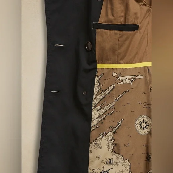 Banana Republic Essential Black Trench Coat XS - Picture 7 of 7